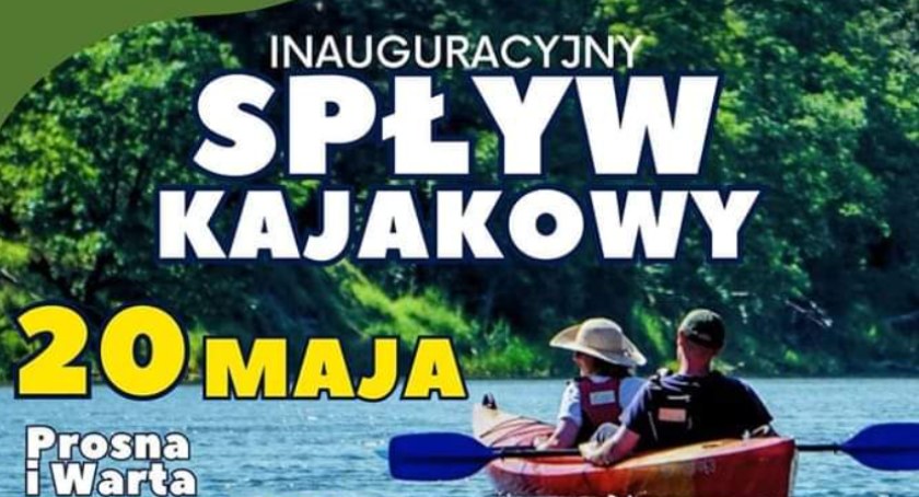 Plakat spływu kajakowego Pyzdry 2023 
