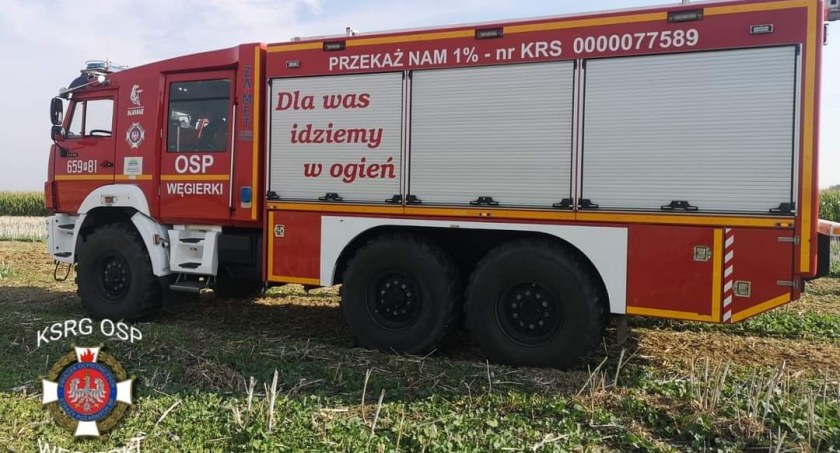 Strażacy z OSP Węgierki w akcji 
