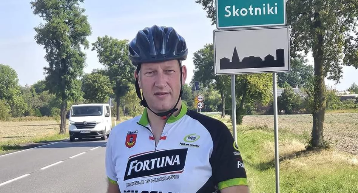 Na zdjęciu Burmistrz Miłosławia Hubert Gruszczyński 