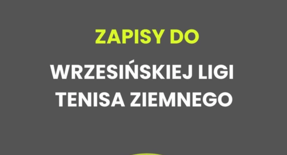 Tenis, Rusza Wrzesińska Tenisa Ziemnego - zdjęcie, fotografia