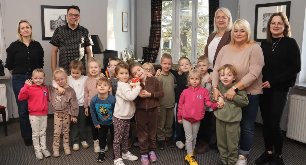 Edukacja, goście Starostwie Powiatowym Wrześni - zdjęcie, fotografia