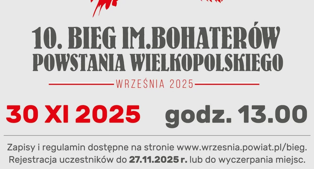 Zapowiedzi , Kolejna edycja wrzesińskiego biegu - zdjęcie, fotografia
