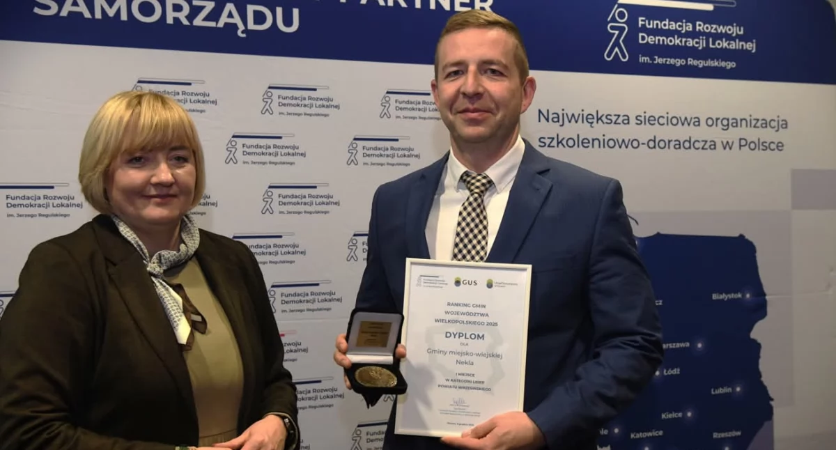 Konkursy, Gmina Nekla ponownie Liderem powiatu wrzesińskiego - zdjęcie, fotografia