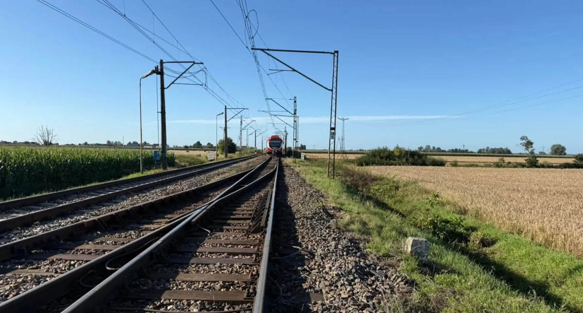 Kronika policyjna, Maszynista zatrzymał pociąg pobliżu torów zauważył młodą osobę - zdjęcie, fotografia
