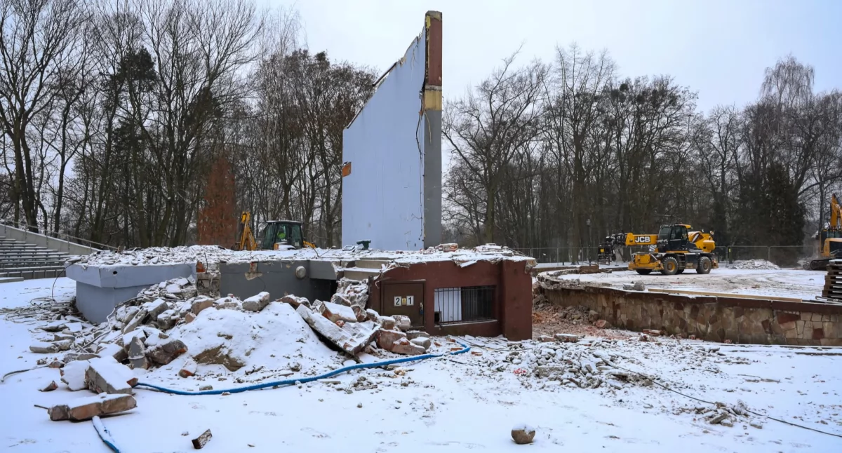 Inwestycje, Przebudowa Amfiteatru Jantar Wrześni - zdjęcie, fotografia