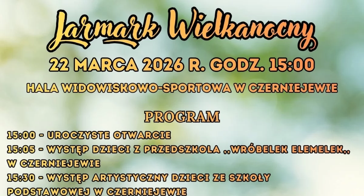 Zapowiedzi , Jarmark Wielkanocny Czerniejewie - zdjęcie, fotografia