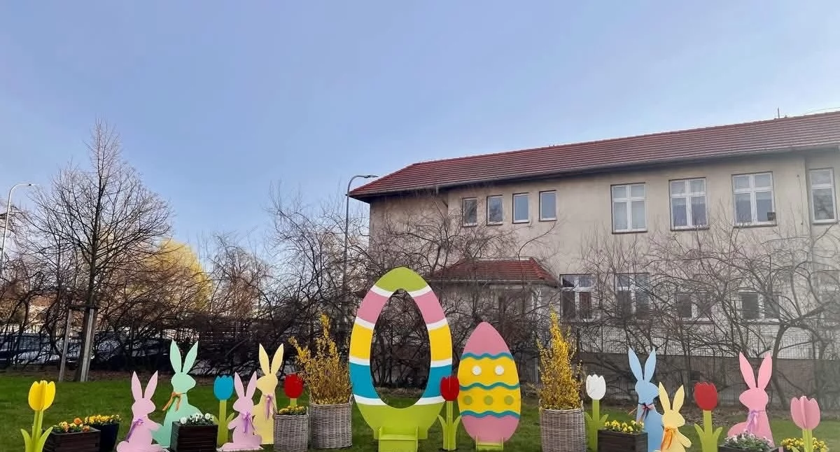Rozrywka, Wielkanocna ścianka gotowa - zdjęcie, fotografia