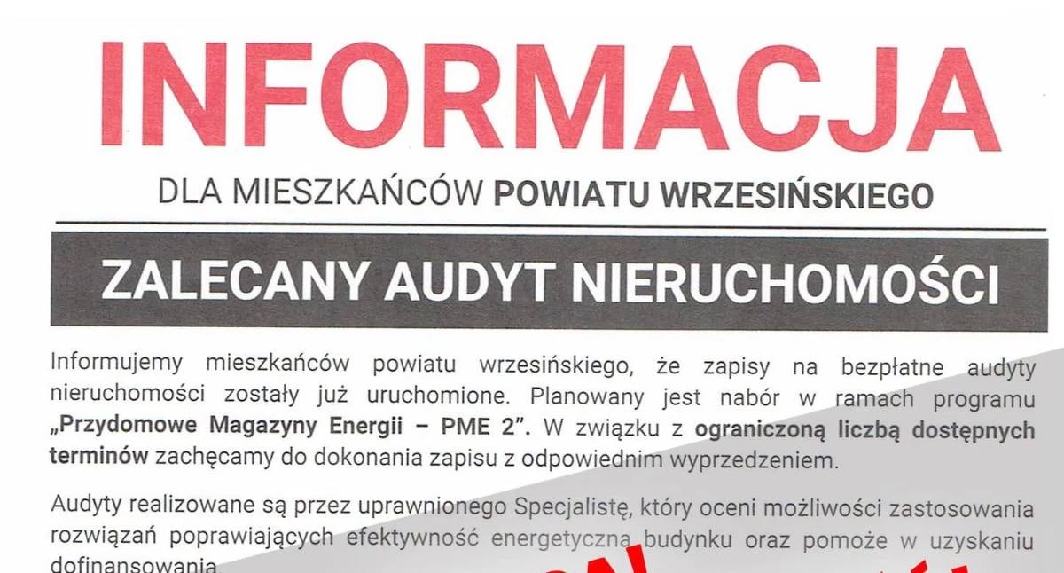 Komunikaty , Ostrzeżenie mieszkańców Nekli - zdjęcie, fotografia