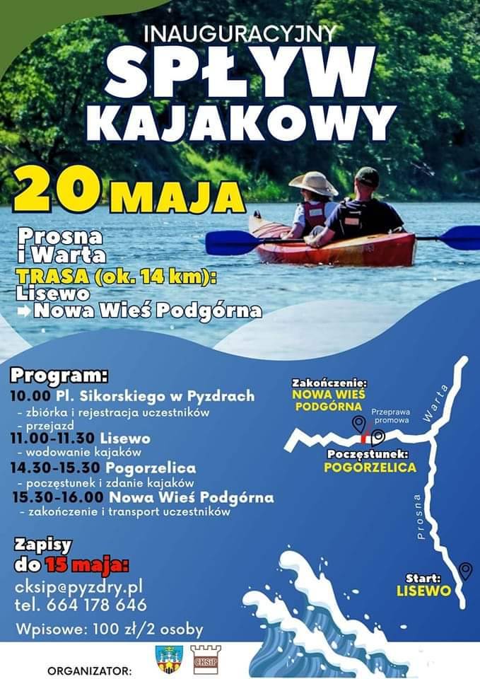 Spływ Kajakowy 20 maja 2023