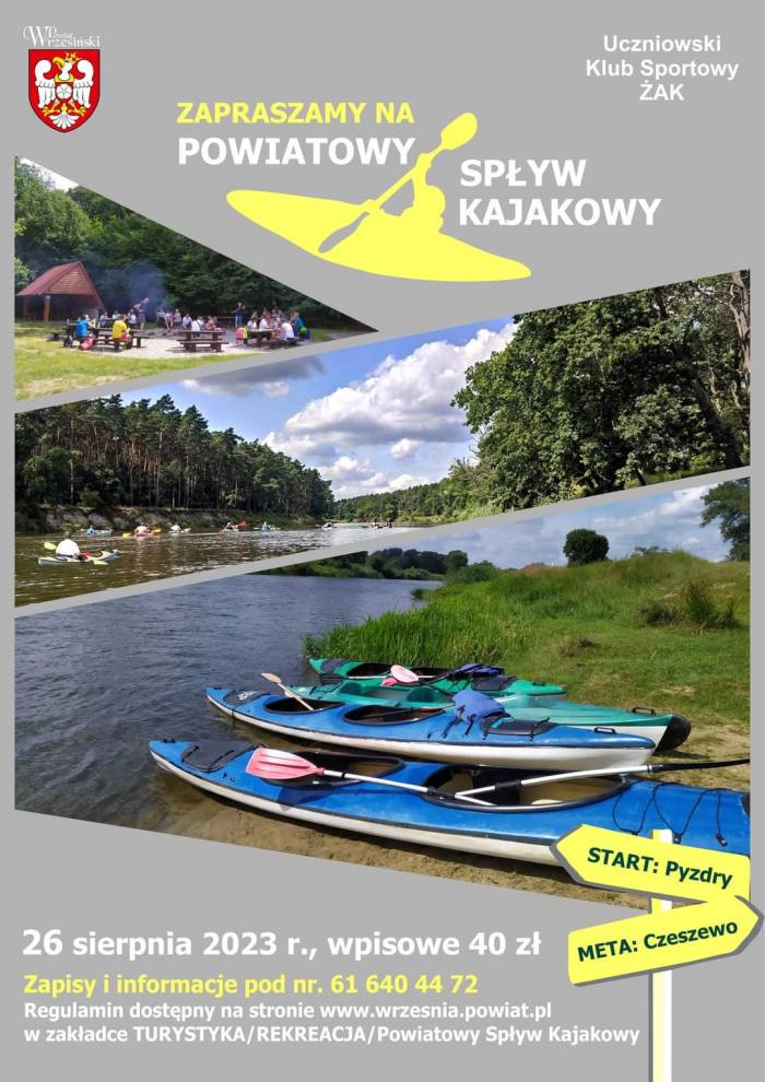 Powiatowy Spływ Kajakowy 2023