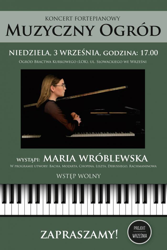 Koncert fortepianowy w LOKu we Wrześni