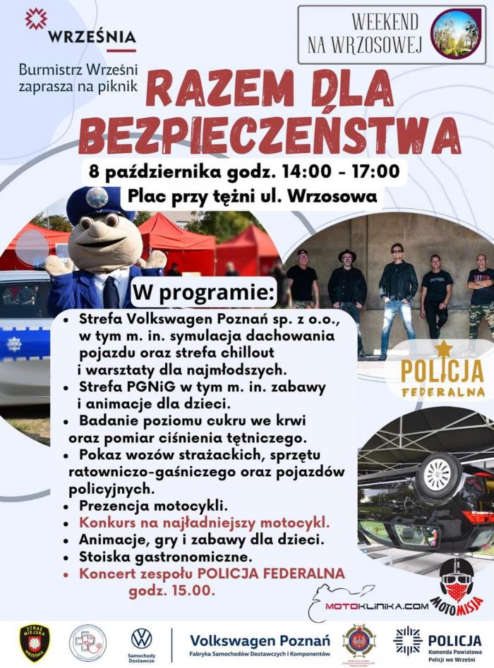 Piknik Razem dla Bezpieczeństwa we Wrześni