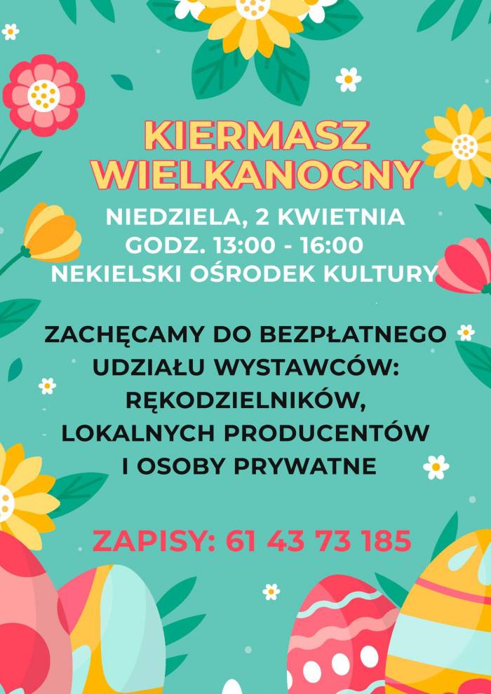 Na zdjęciu Kiermasz Wielkanocny w Nekli 