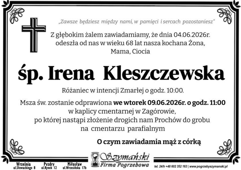 Irena  Kleszczewska 