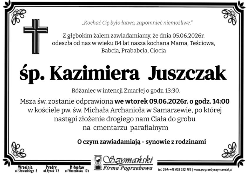 Kazimiera  Juszczak 