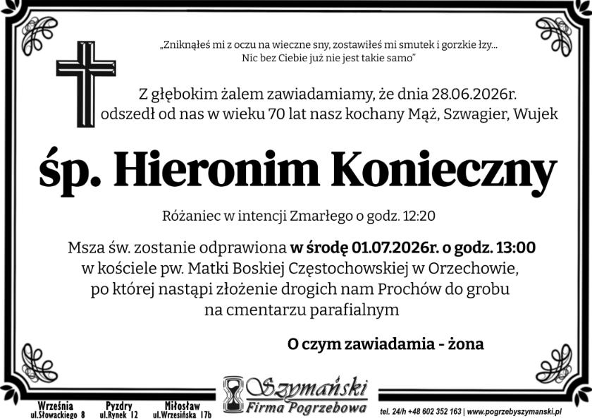 Hieronim  Konieczny 