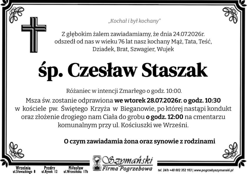 Czesław  Staszak