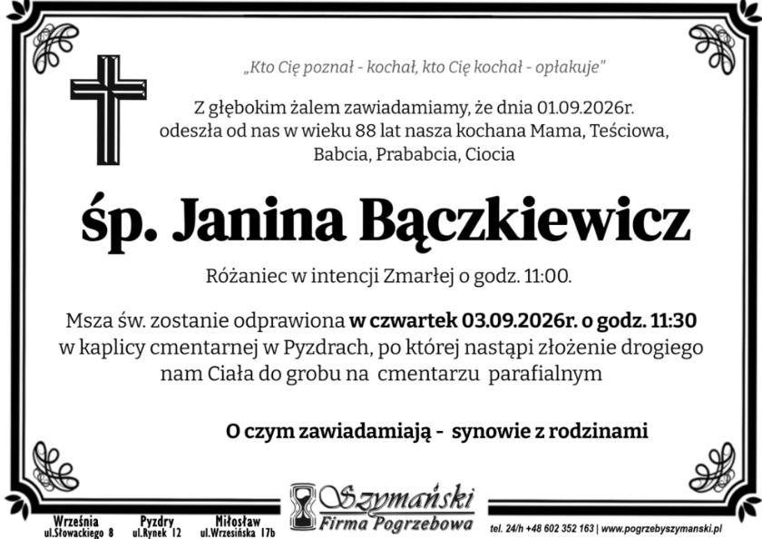 Janina Bączkiewicz 