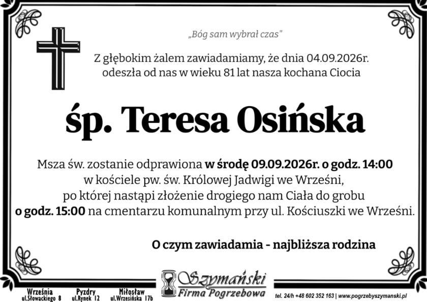 Teresa  Osińska