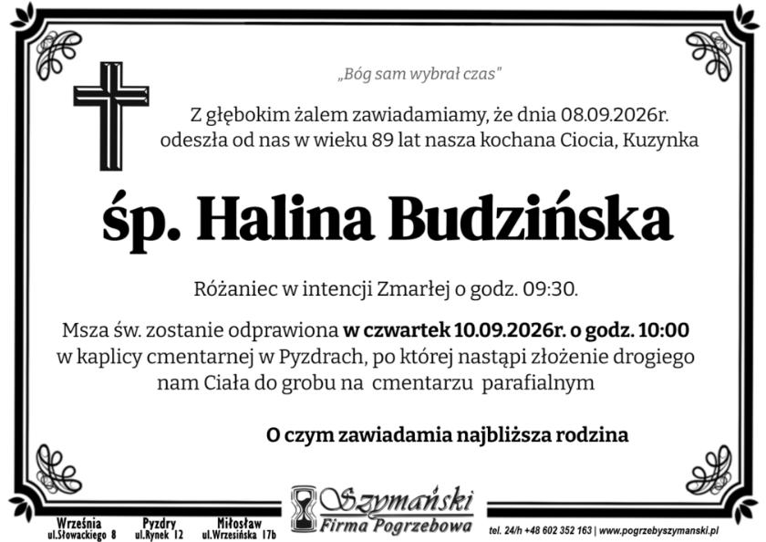 Halina  Budzińska 