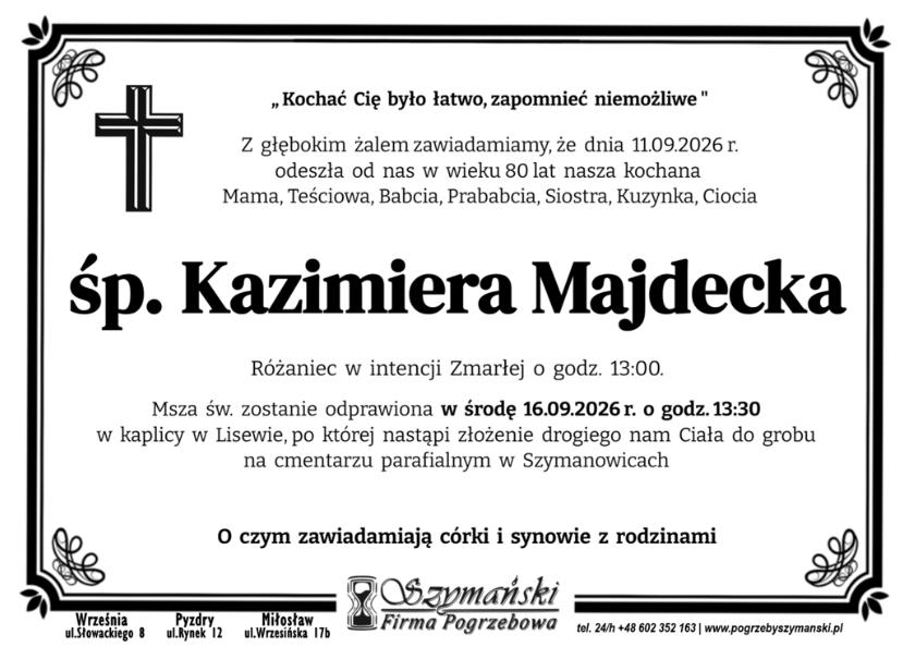Kazimiera Majdecka