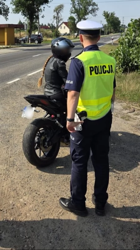 Wrzesińska drogówka sprawdziła motocyklistów 