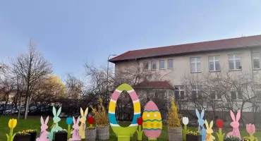 Wielkanocna ścianka już gotowa 