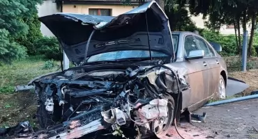 Bardzo groźny wypadek w Przyborkach! Kierowca BMW z rekordowym mandatem 