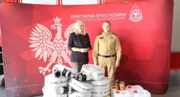 Nowy sprzęt dla KP Państwowej Straży Pożarnej we Wrześni 